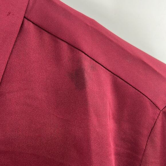 J. Crew Women's Drapey satin button-up top - Vintage Burgundy - Small - NWT - Picture 3 of 9